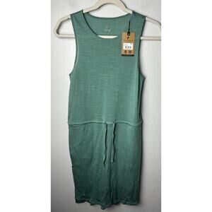 NWT Merino Ridge Women's Jovi Tank Dress Merino Wool Frosty Spruce Size XS